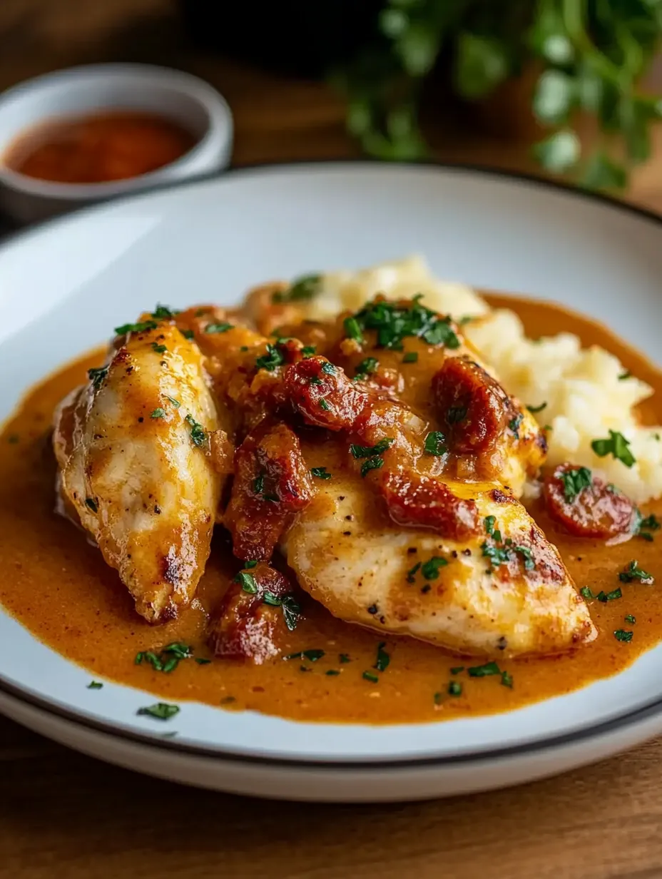 Recette Aiguillettes de Poulet, Sauce Crémeuse au Chorizo