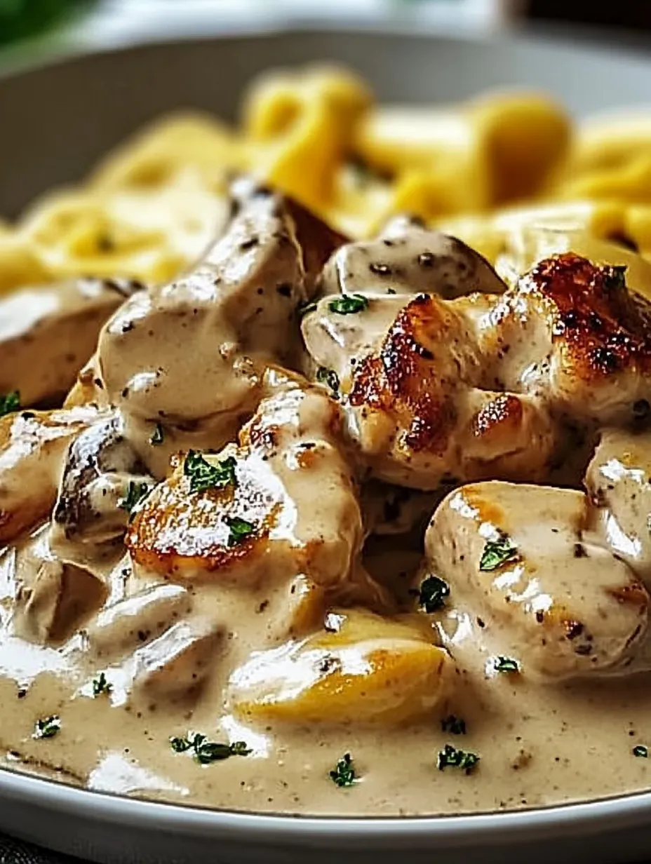 Délicieux Poulet Stroganoff Onctueux