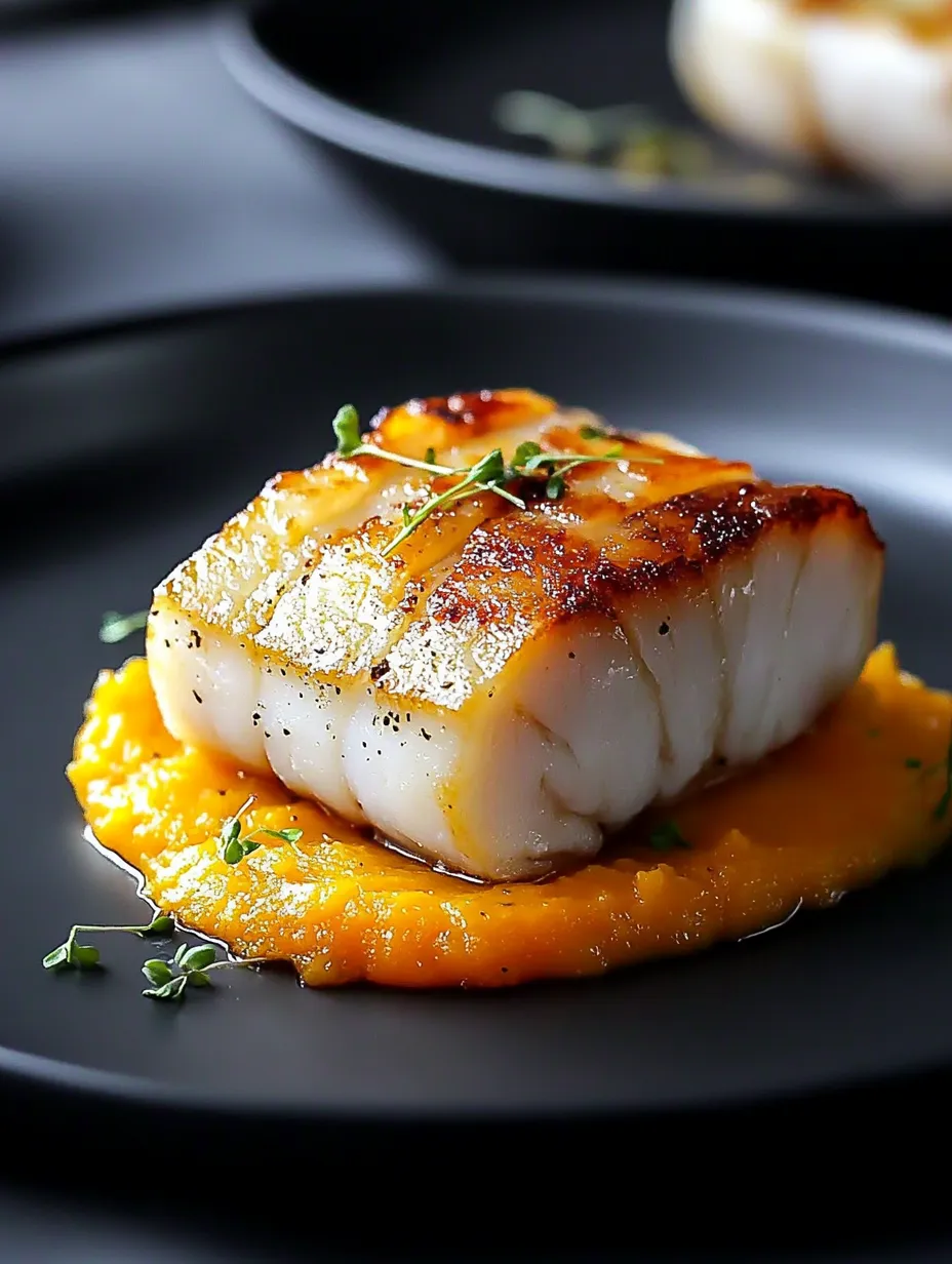 Délicieux Cabillaud en Croûte de Lard Fumé et Purée de Butternut