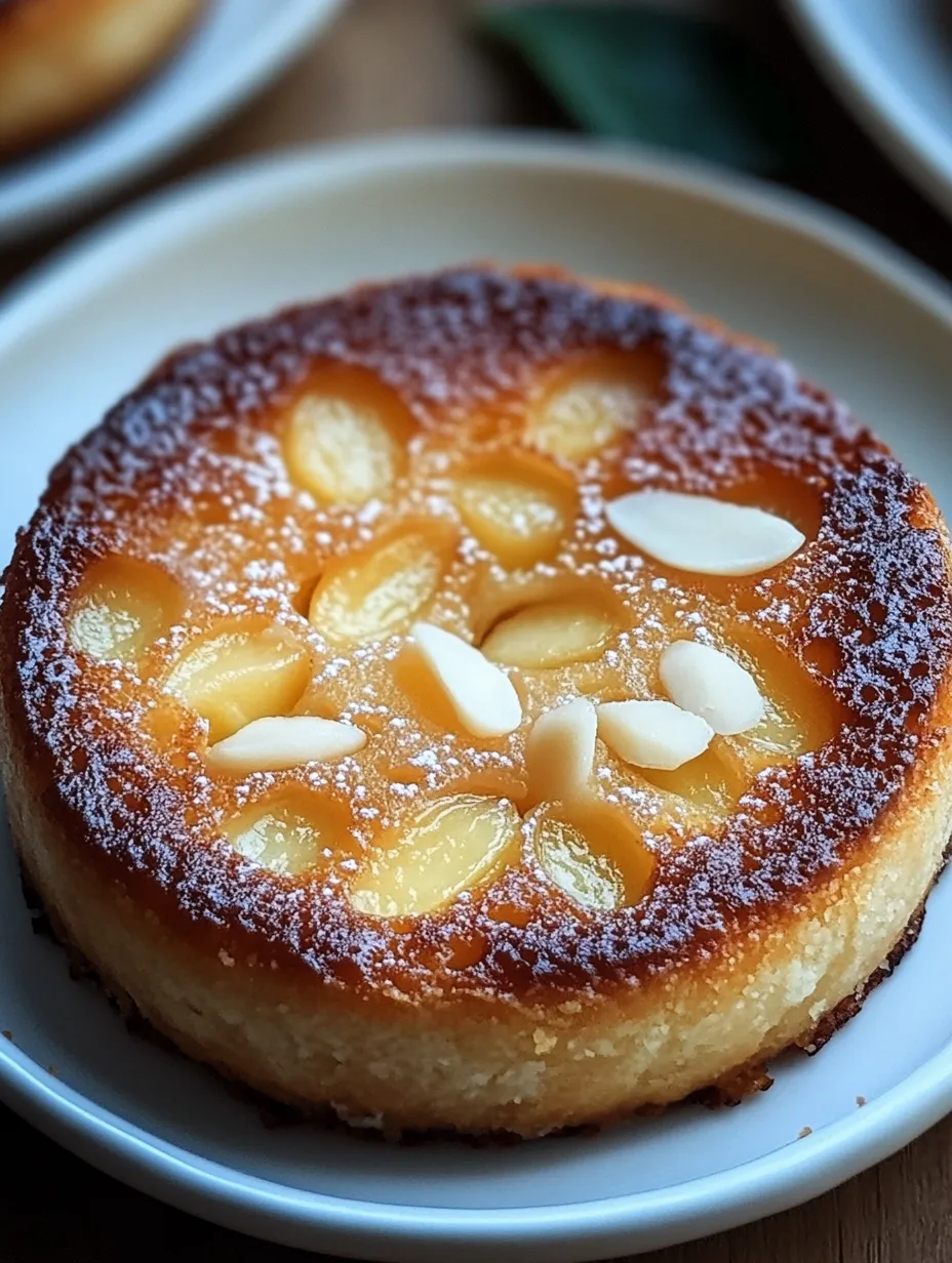 Gâteau moelleux aux amandes et compote de pommes