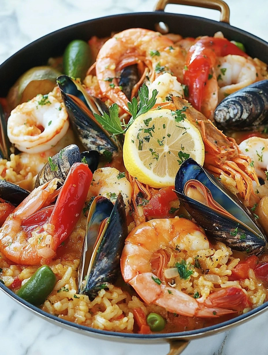 Recette Riz aux fruits de mer et légumes délicieuse