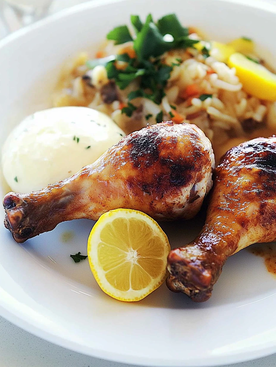 Pilons de poulet marinés dorés