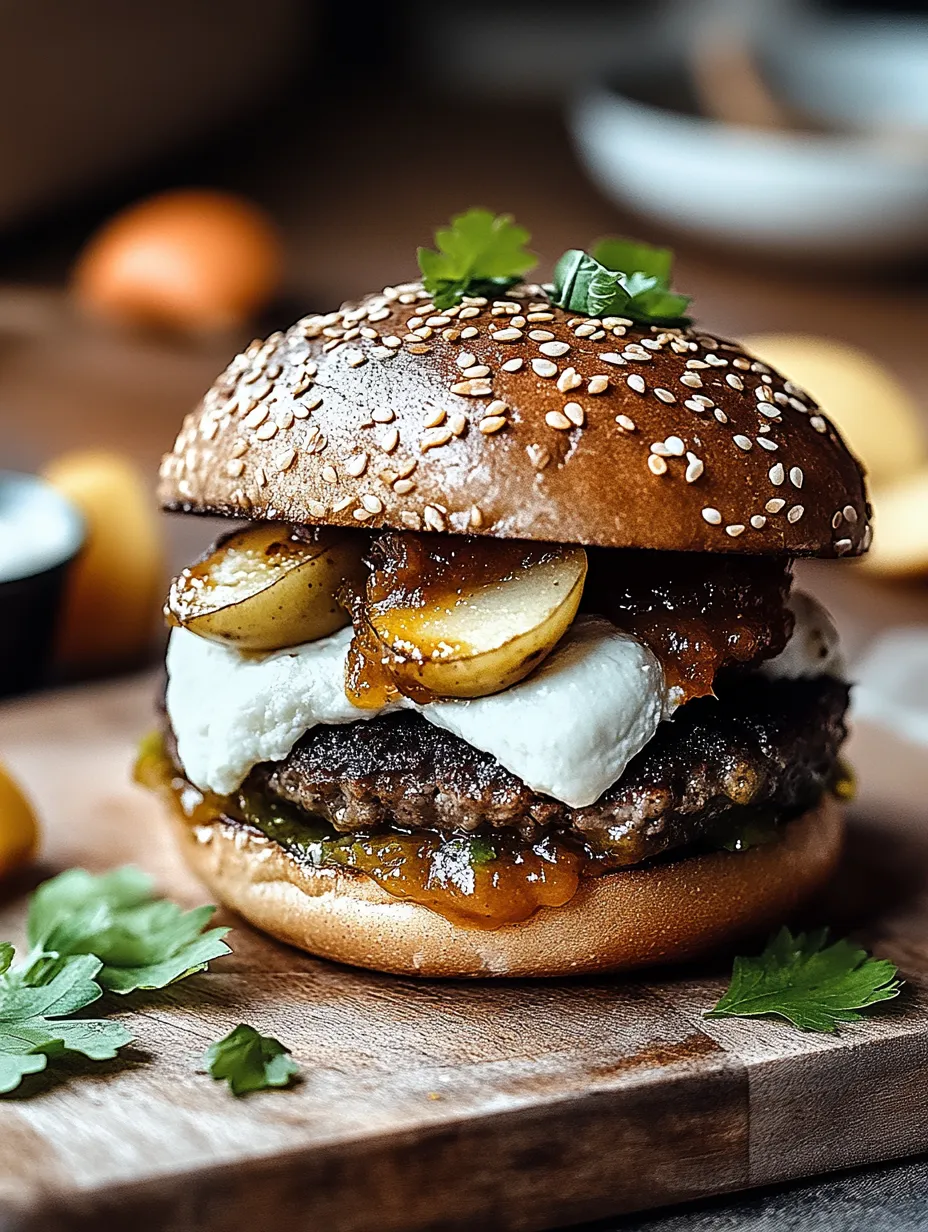 Recette Hamburger Chutney Poire Chèvre