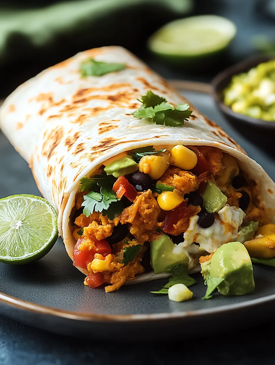 Savoureux Burrito végétalien fait maison