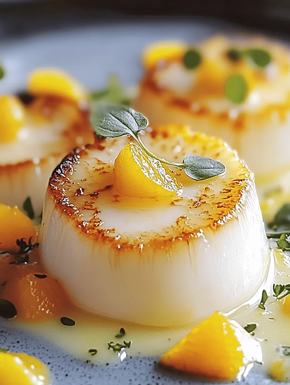 Recette Des Saint-Jacques Crème Agrumes