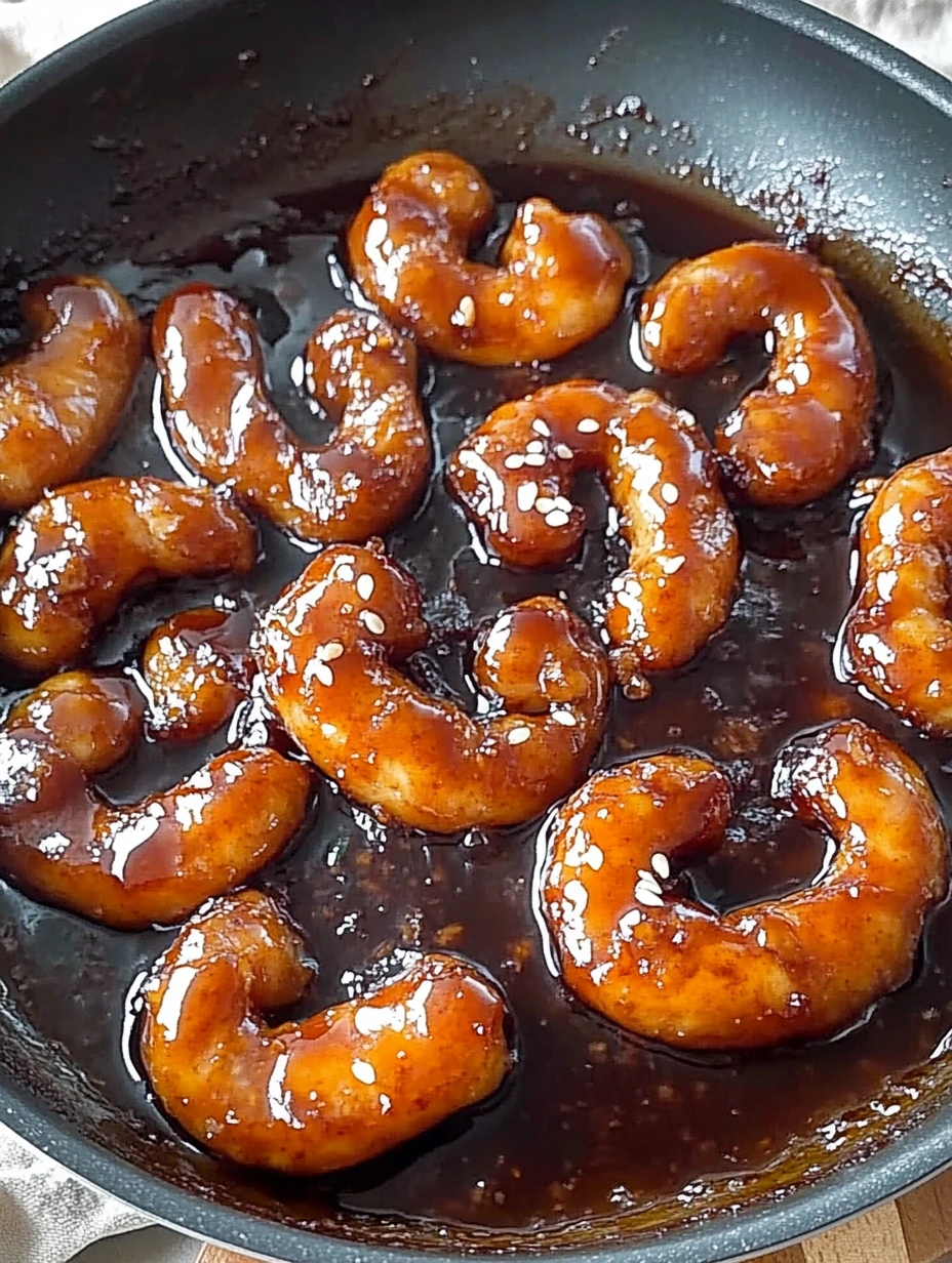 Cuisson des Crevettes Teriyaki