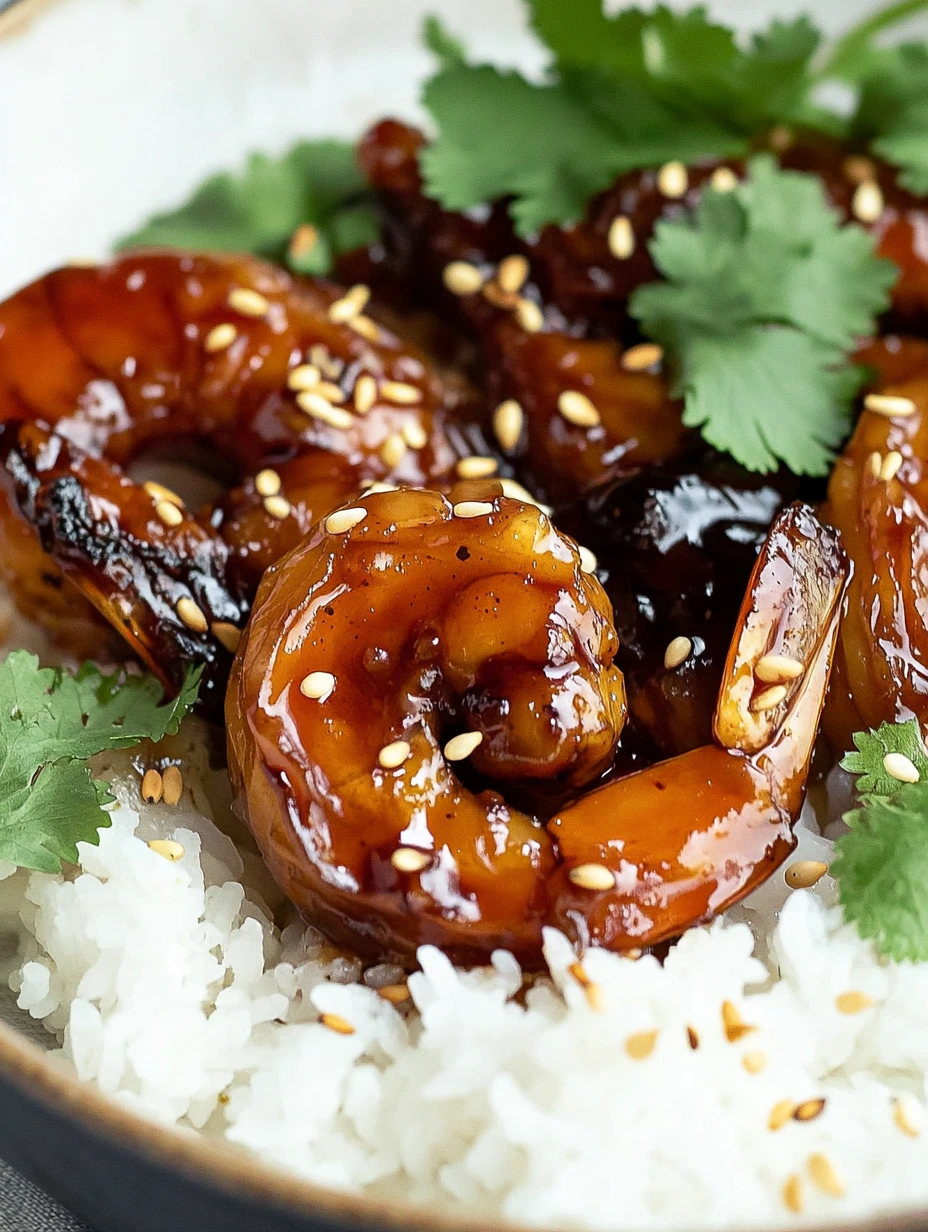 Présentation des Crevettes Teriyaki