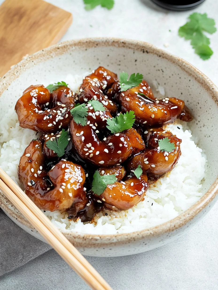 Crevettes Teriyaki servies