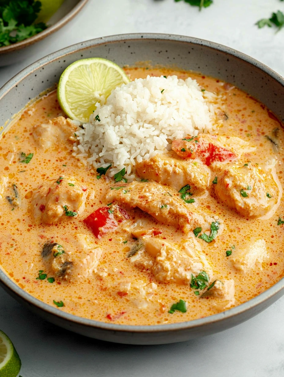 Servir le Curry de poisson