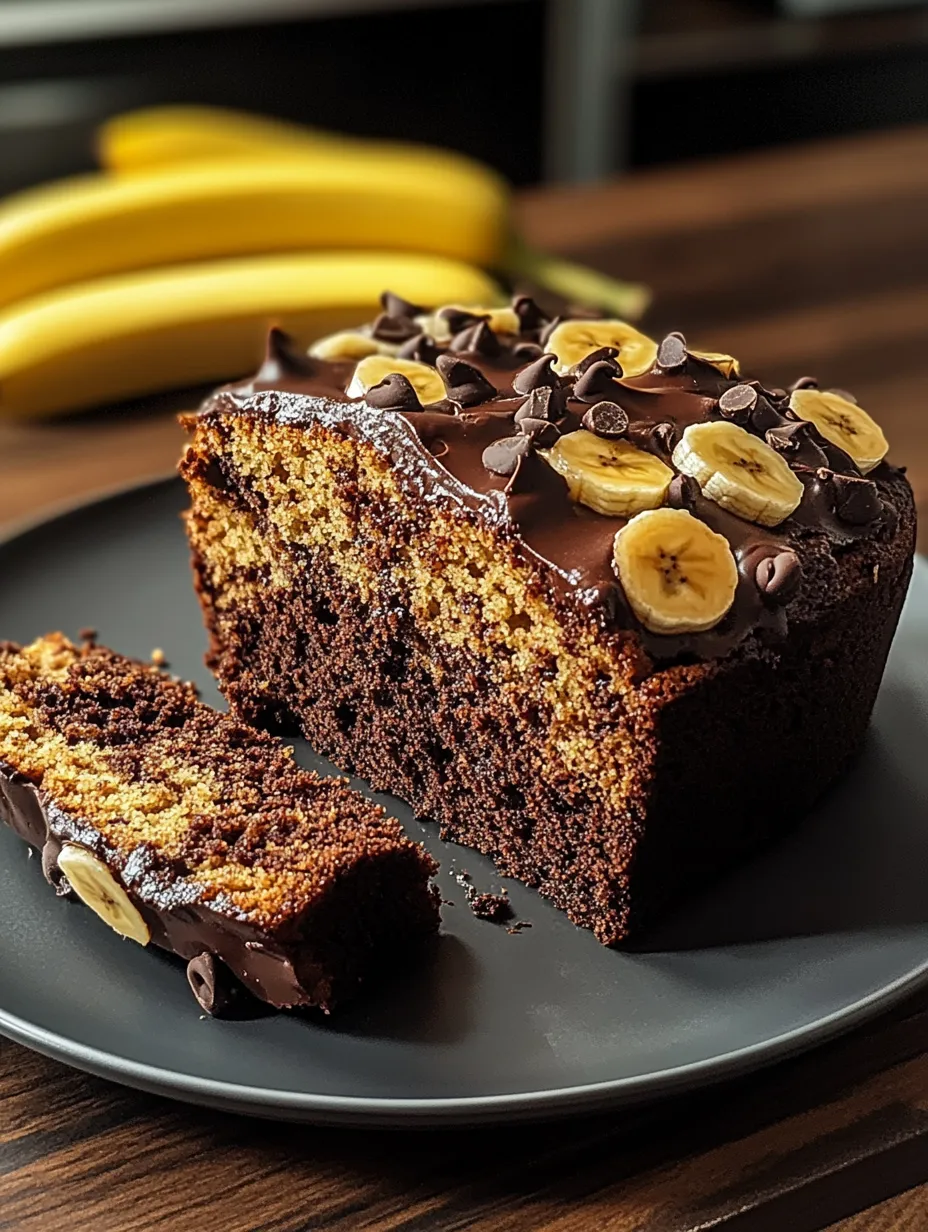 Délicieux Cake Banane Chocolat
