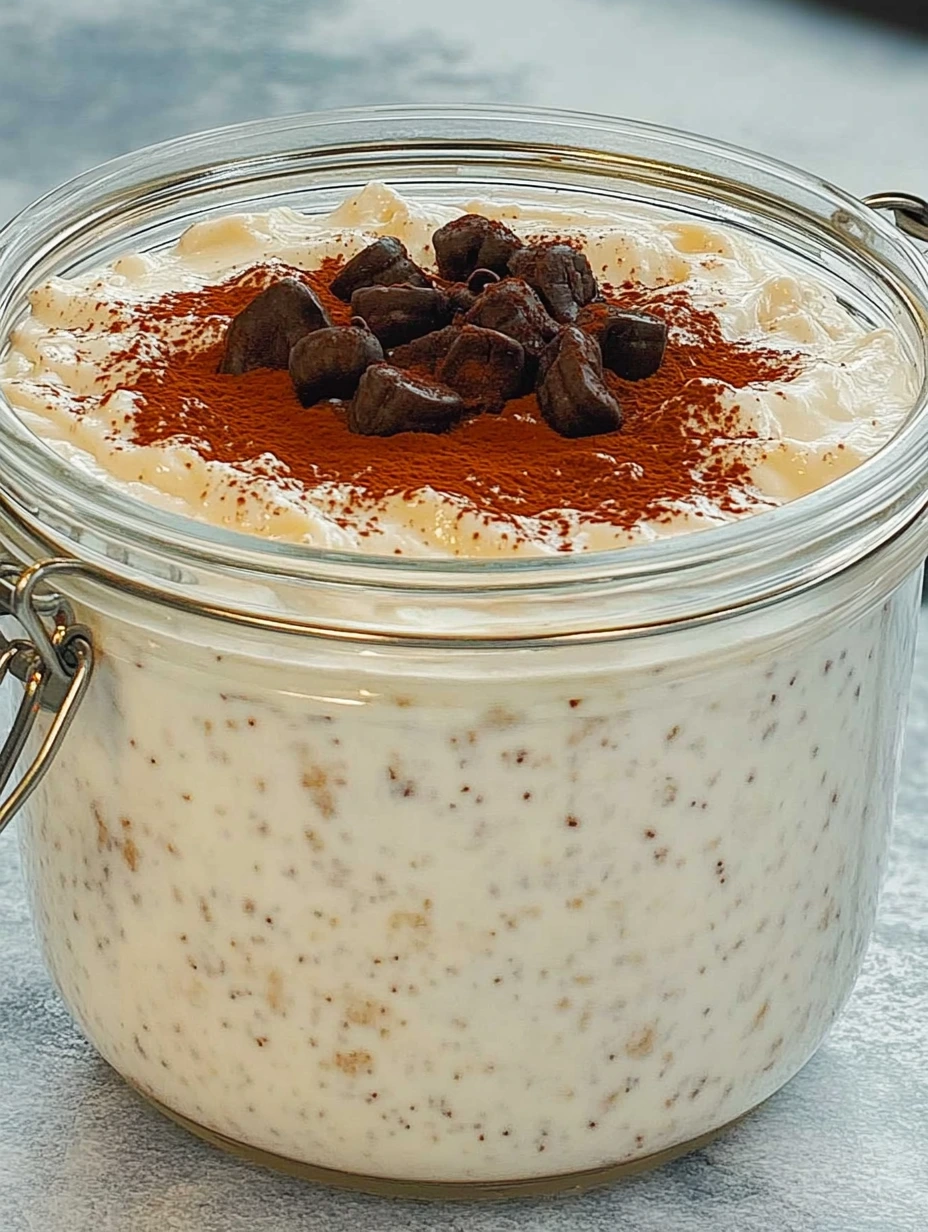 Recette de flocons d'avoine façon tiramisu