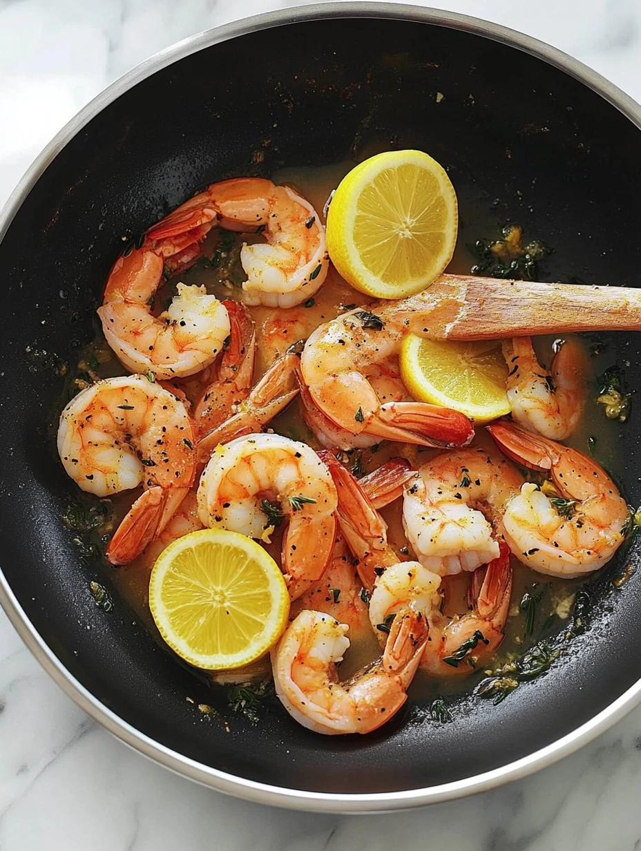 Crevettes à l'ail citron