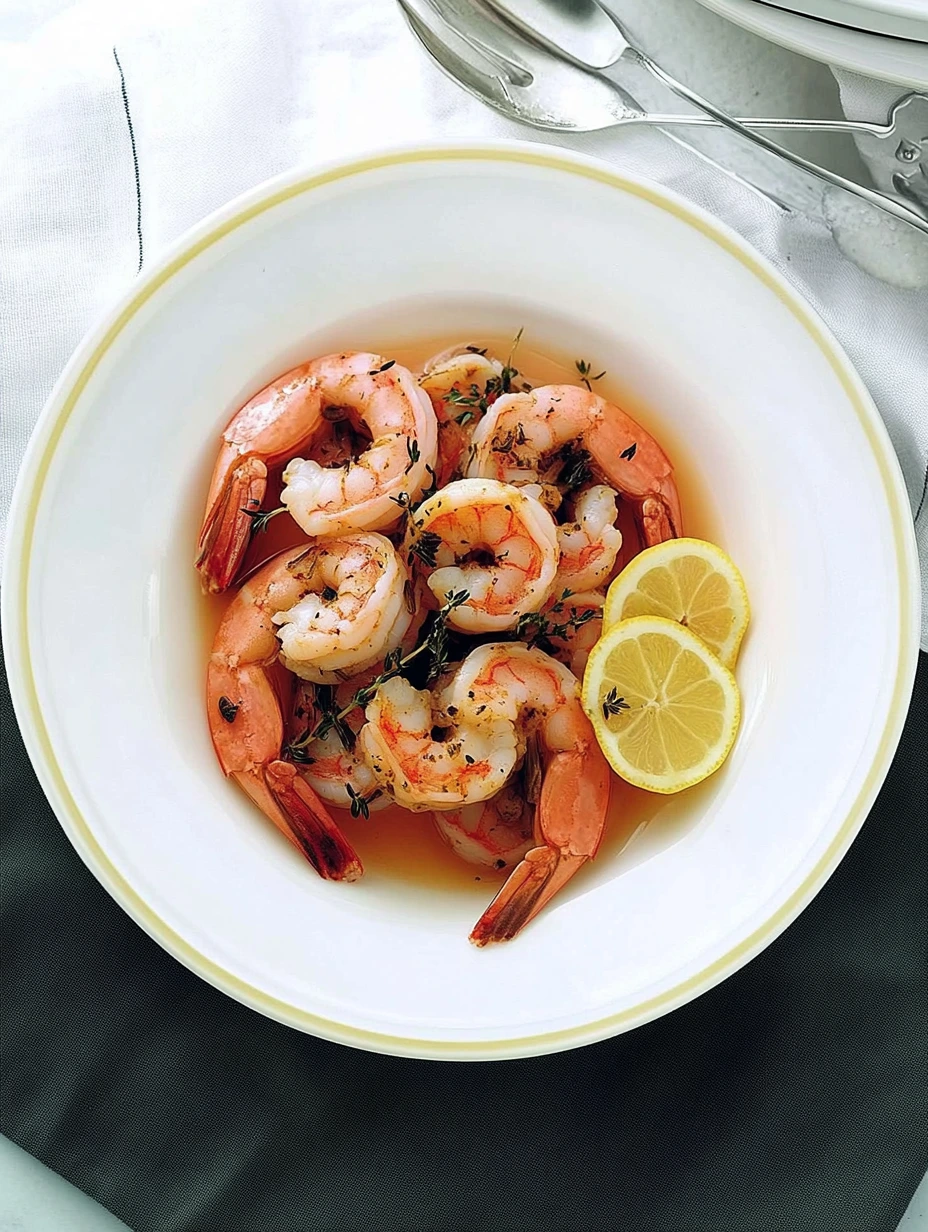 Crevettes à l'ail citron facile