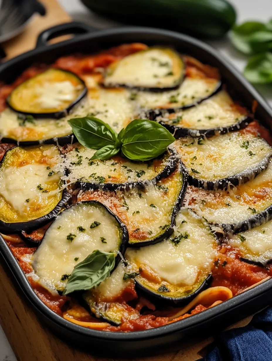 Lasagnes courgettes aubergines fondantes