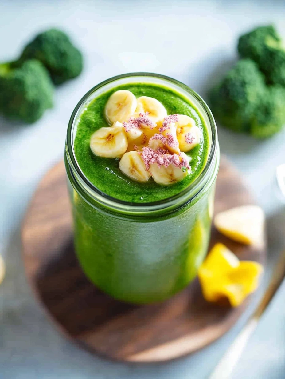 Un verre rempli de smoothie vert purifiant