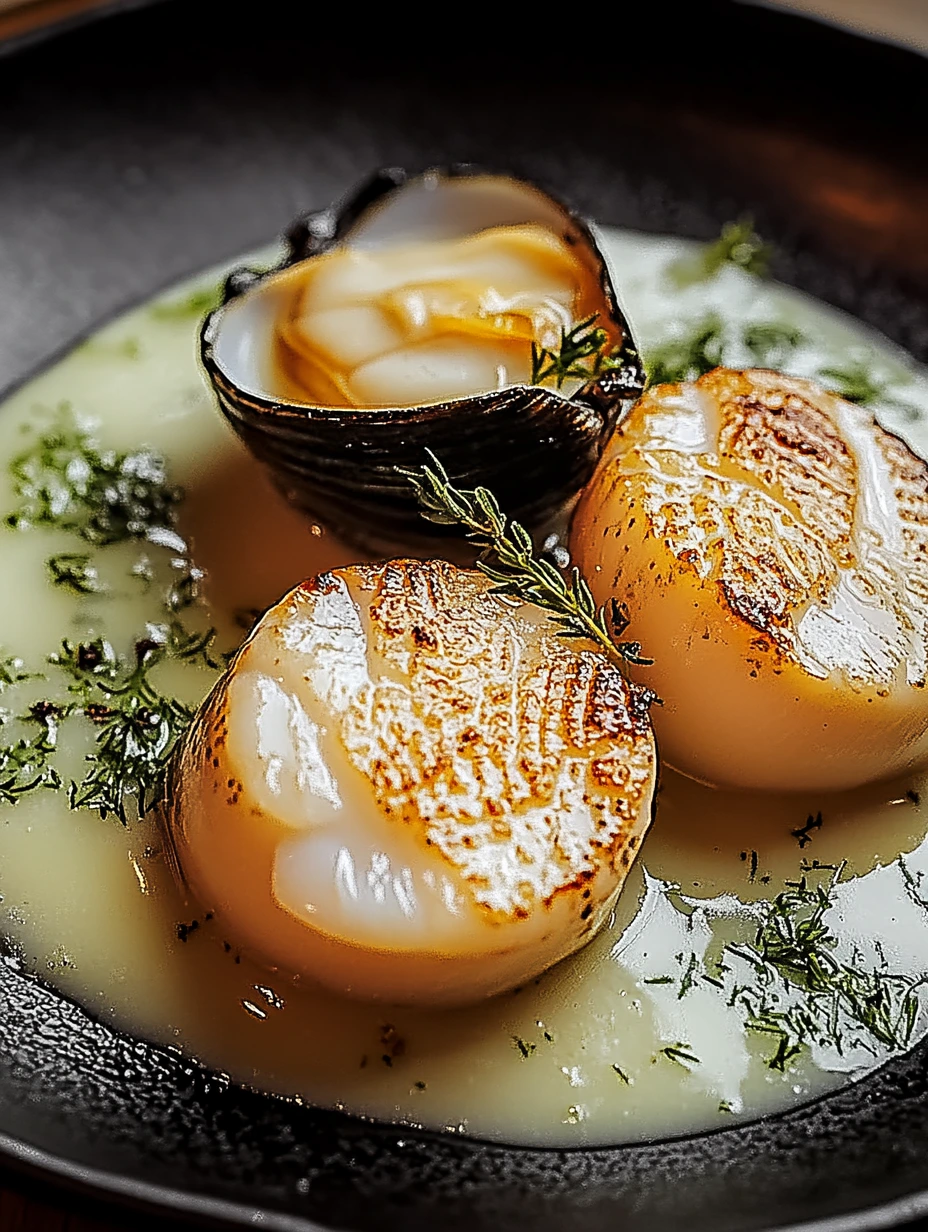 Coquilles Saint-Jacques avec aneth