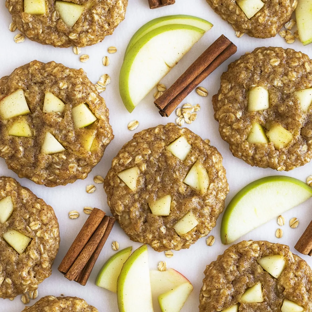 Cookies aux pommes et cannelle tout chauds