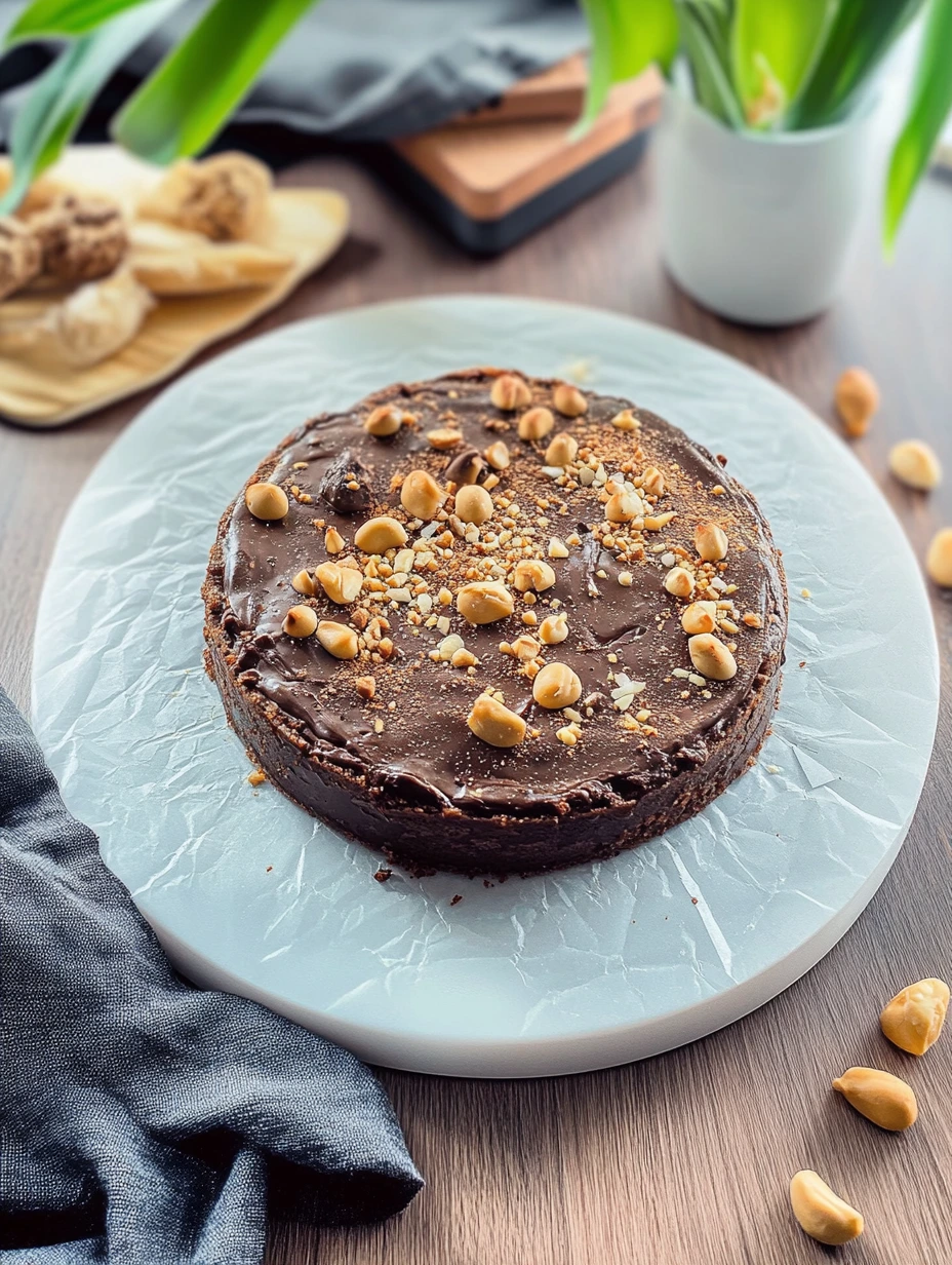Gâteau fondant au chocolat avec noisettes, préparation facile