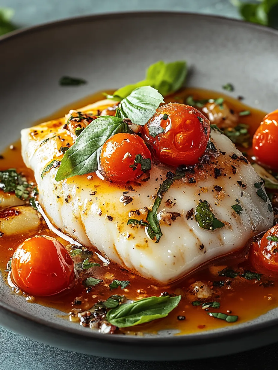 Cabillaud aux tomates cerises et basilic – Saveurs fraîches du Sud