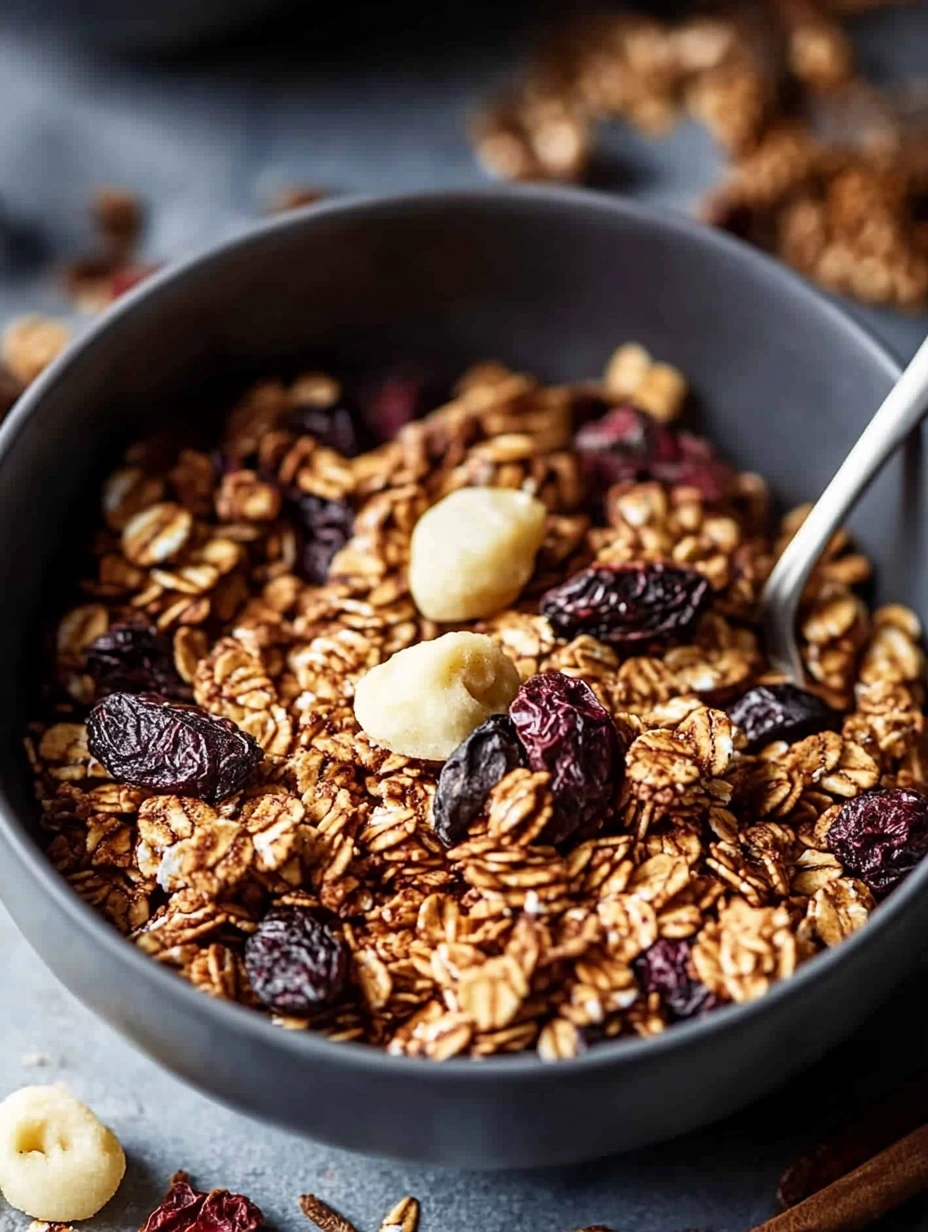 Granola au Pain d'Épices, petit déjeuner healthy