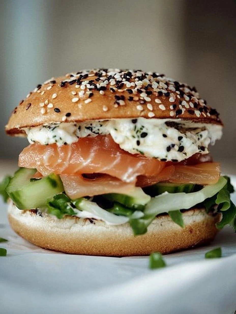 Burger au saumon fumé et concombre, recette parfaite pour vos enfants