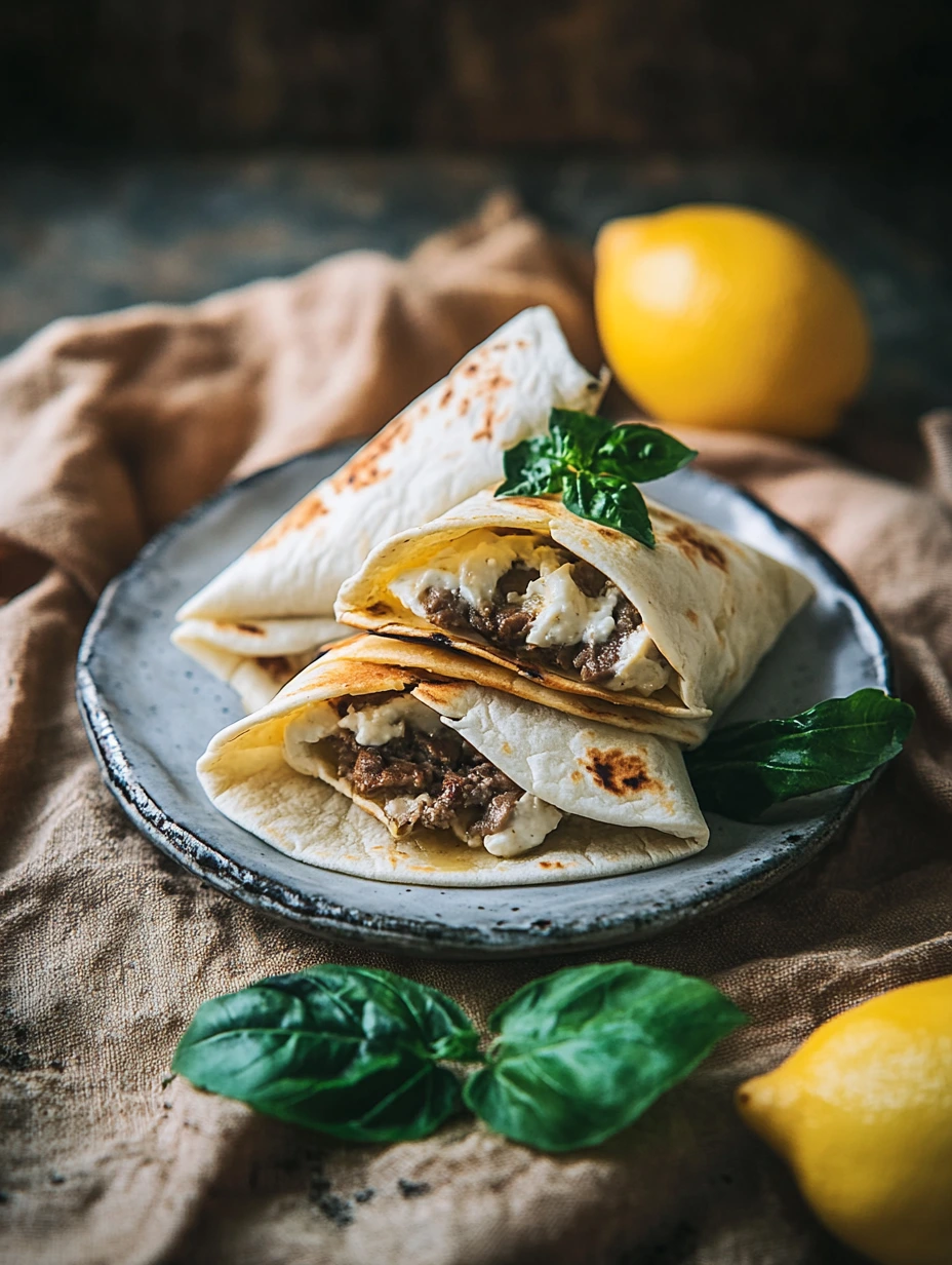 Tacos au bœuf haché et Boursin, préparation express