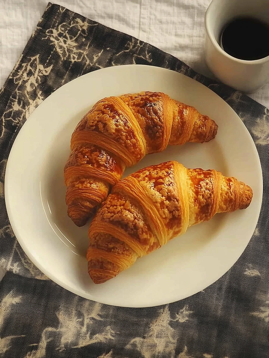 Croissant maison, pour un bon petit dejeuner