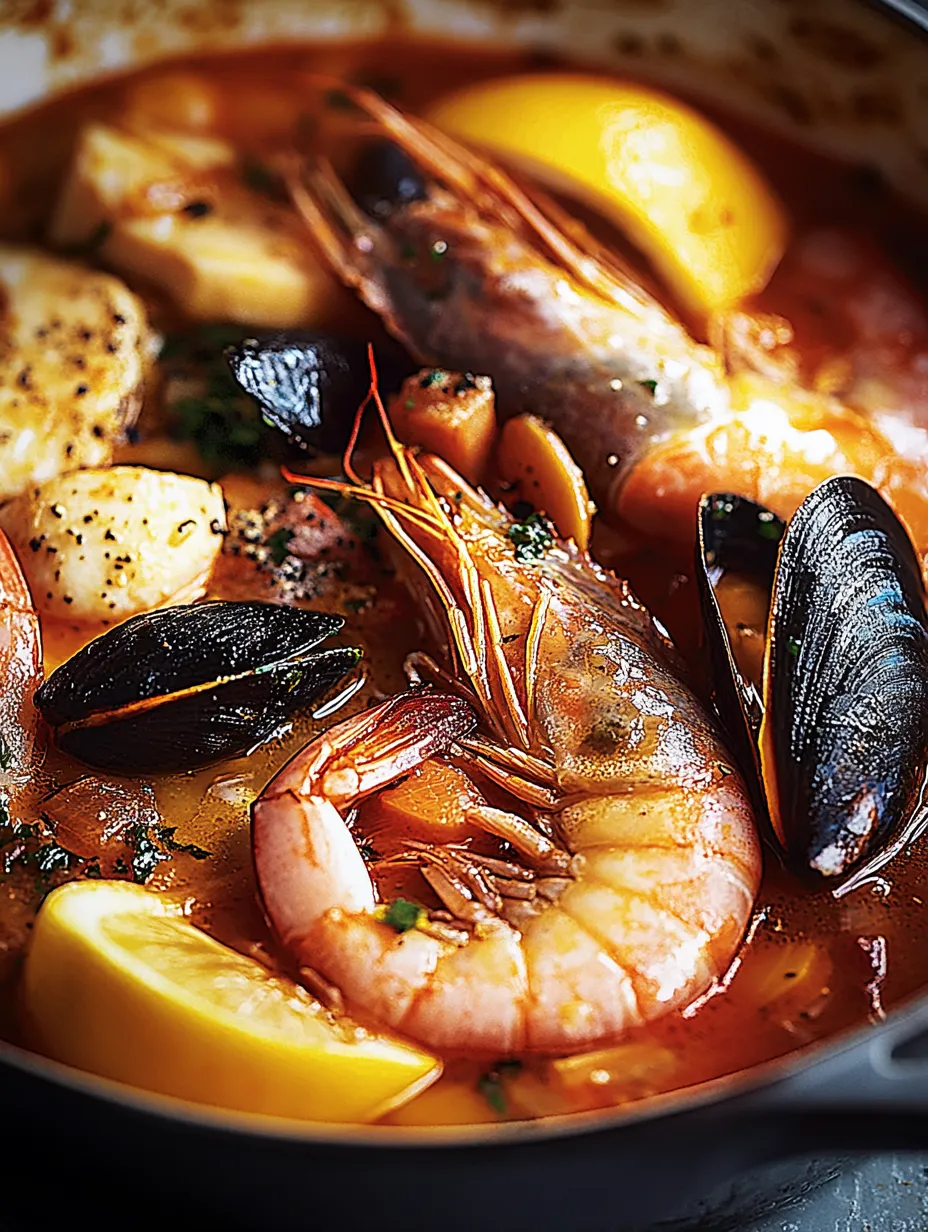 La Bouillabaisse : un plat plein de senteurs du Sud avec fruits de mer frais et toute une ribambelle de légumes.