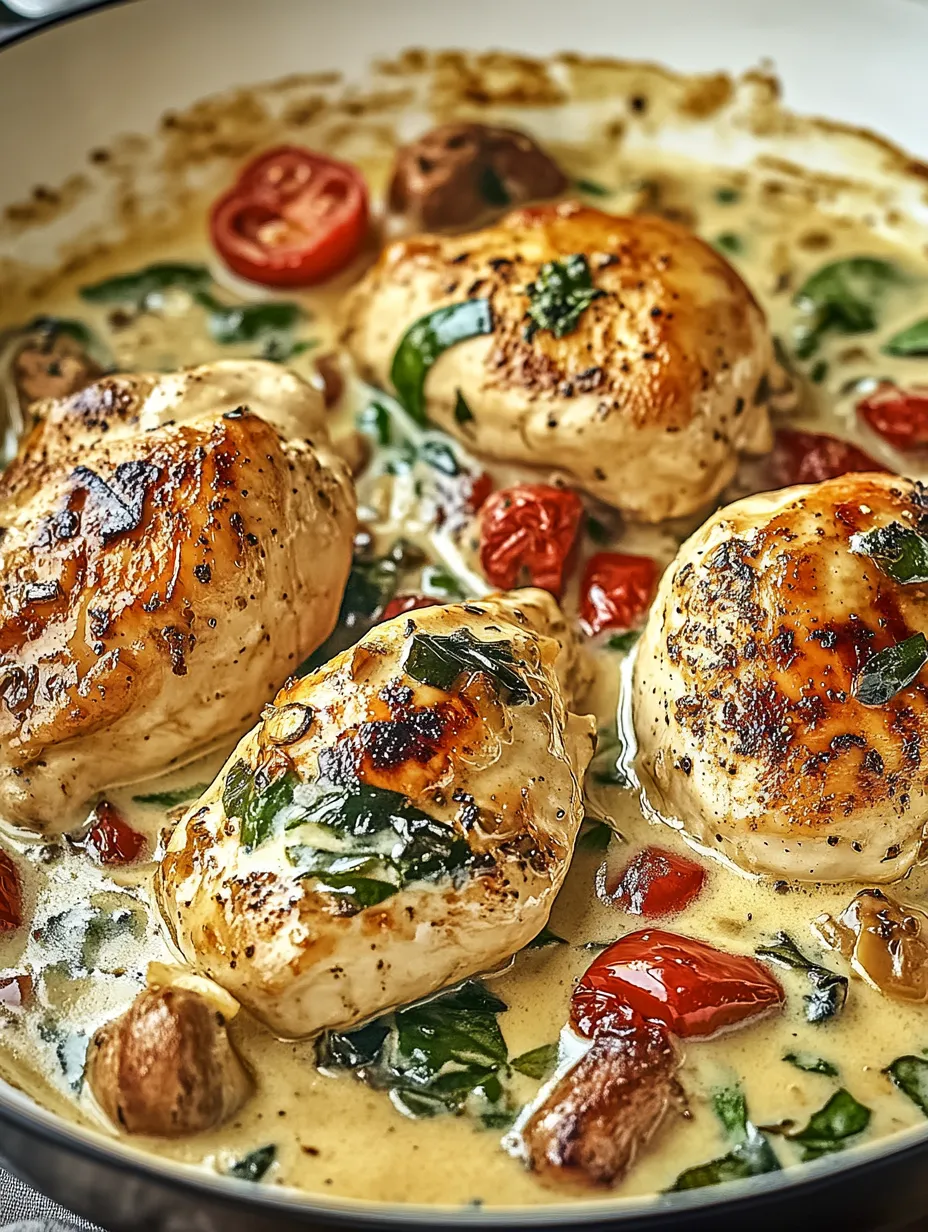 Poulet façon Toscane – Plat crémeux parfait en 30 minutes
