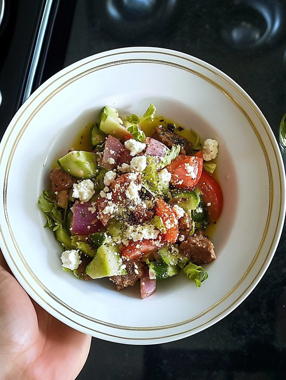 Salade grecque, recette fraiche