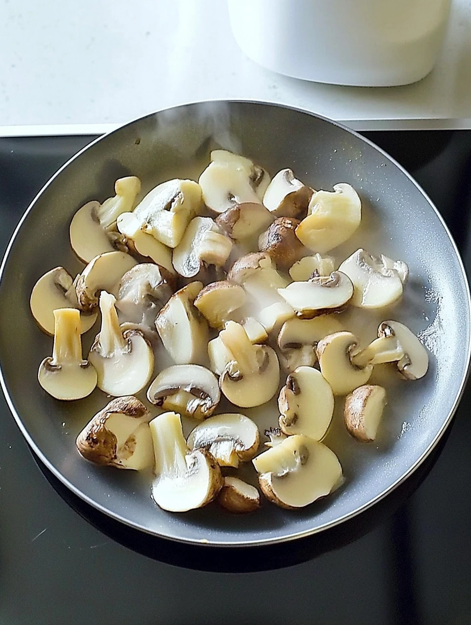 Sauce aux champignons de Paris, préparation