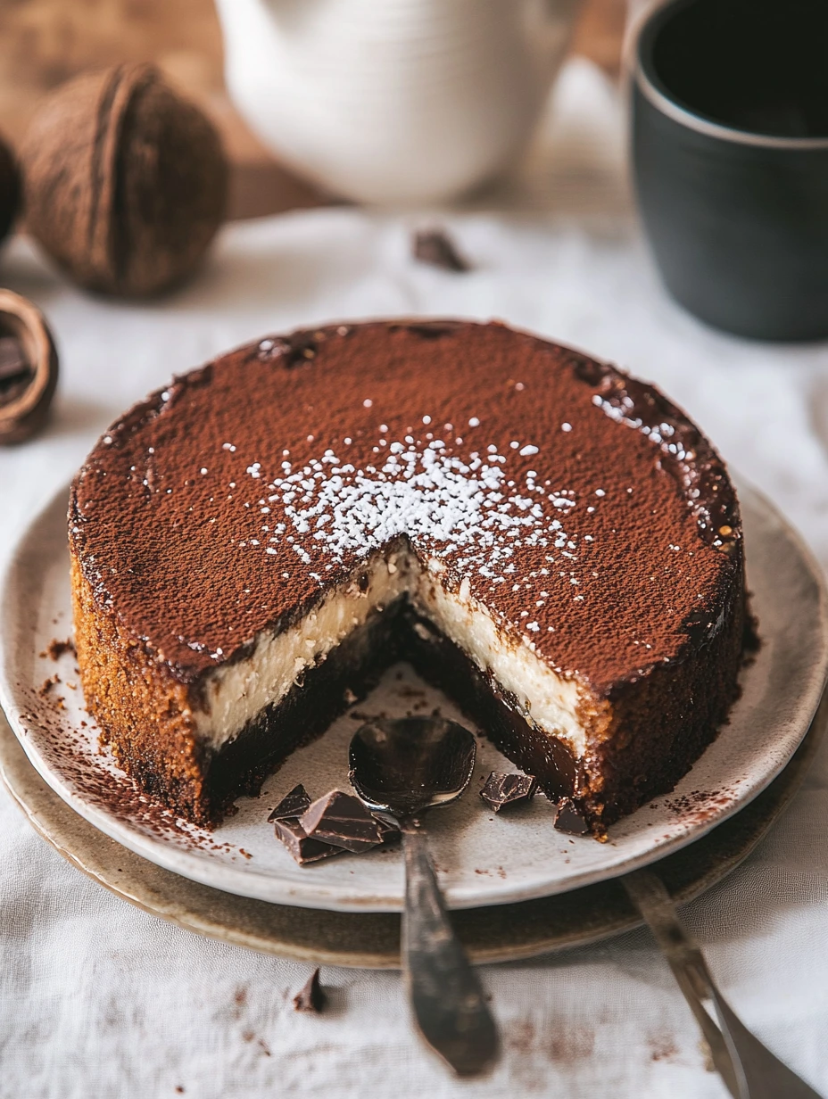 Gâteau moelleux chocolat et coco, dessert délicieux