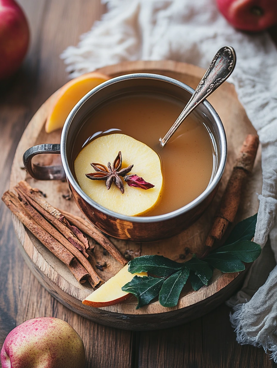 Jus de pomme chaud aux épices pour vous réchauffer les soirs