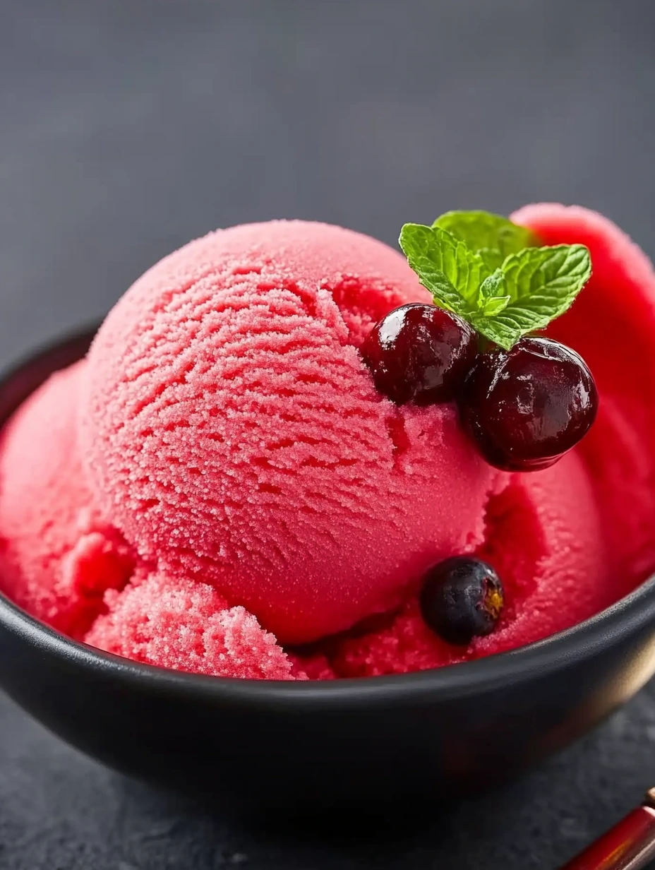 Sorbet à la cerise