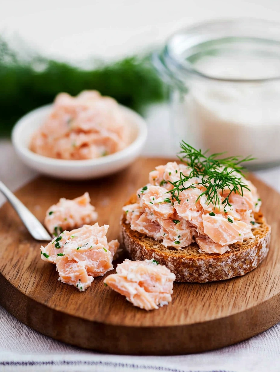 Rillettes de saumon fumé, rapide