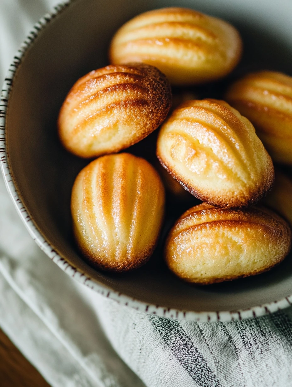 Madeleines au citron, fait maison