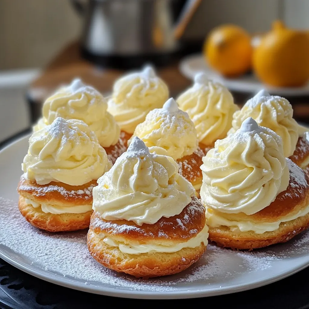 Plate with 6 donuts on it.
