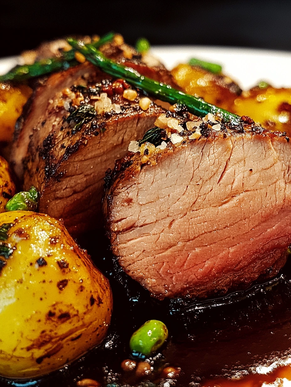 Filet de boeuf rôti délicieux