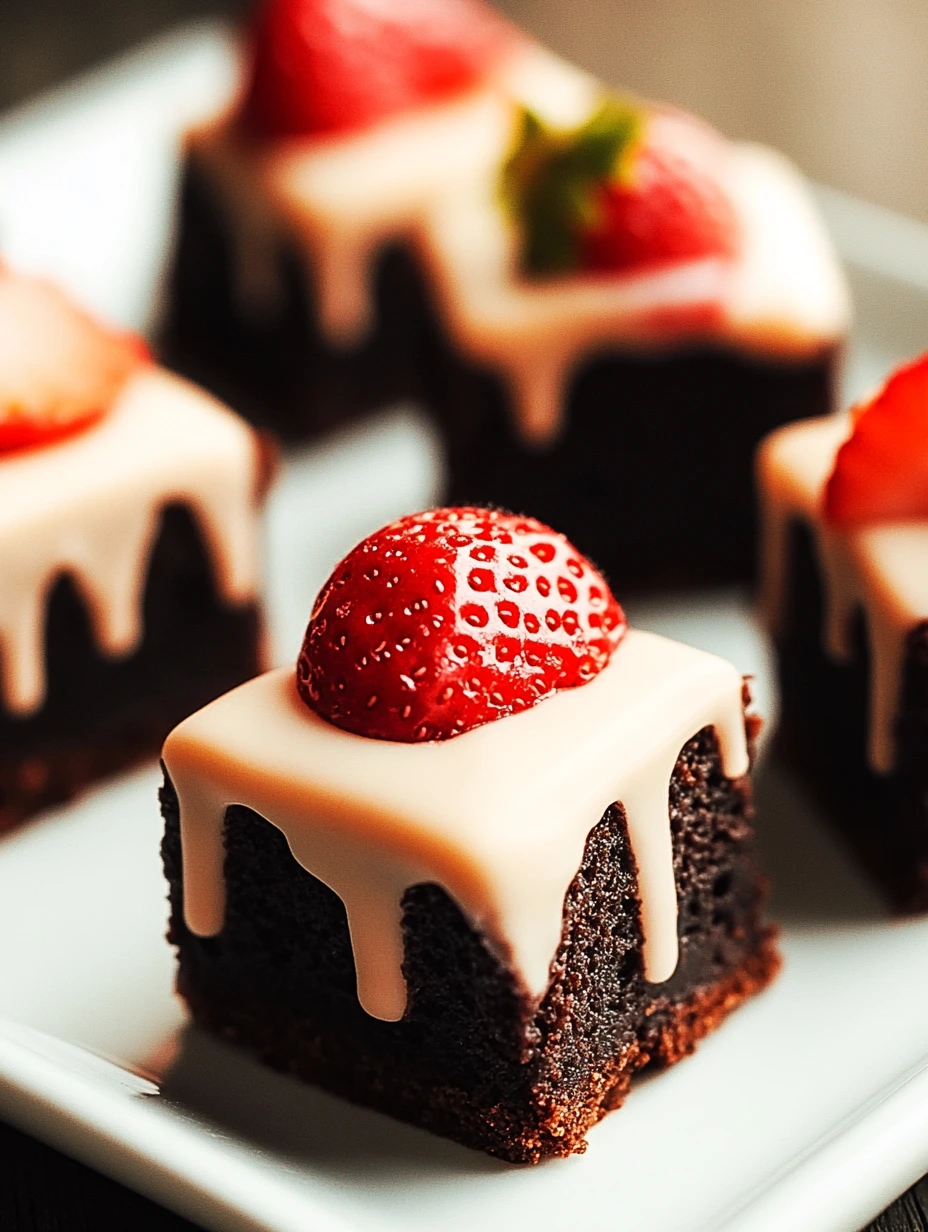 Petits Fours aux Chocolat Fraises