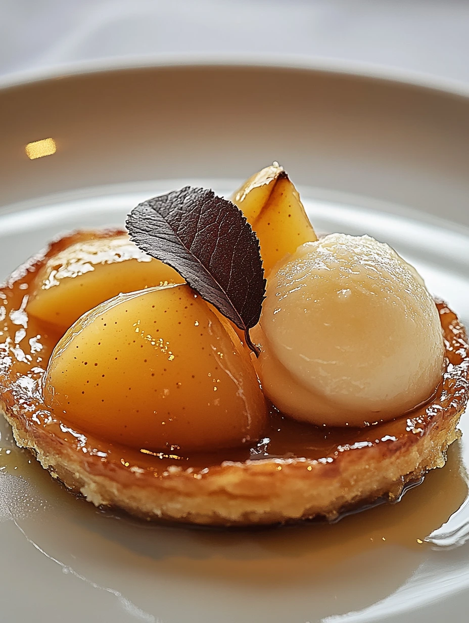 Tarte Tatin aux Pommes Sorbet