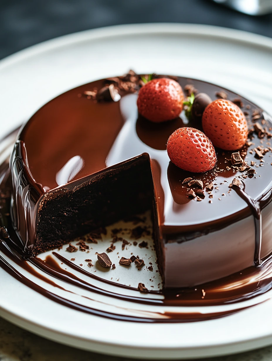 Superbe Glaçage Miroir Chocolaté