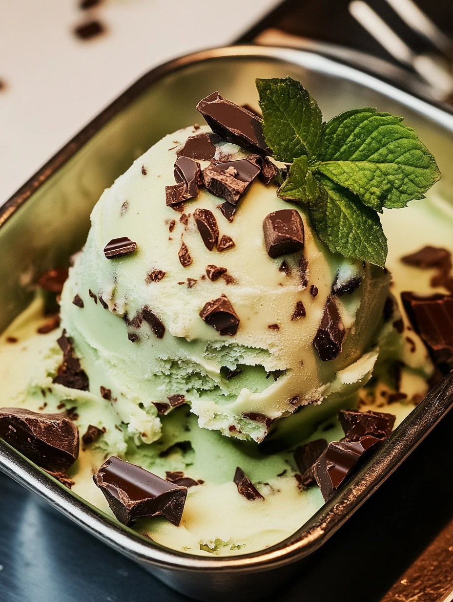 Glace Menthe Chocolat