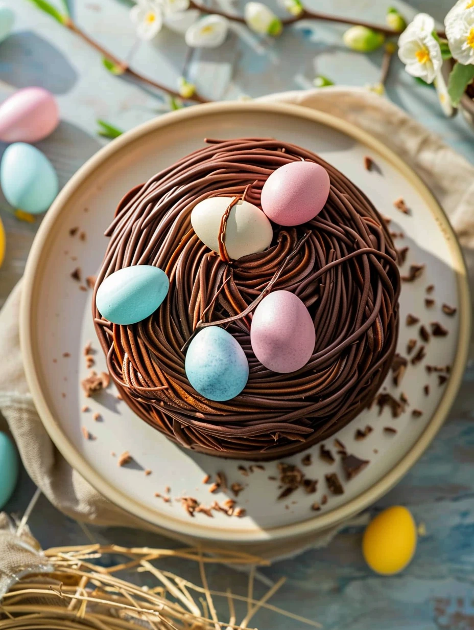 Nid de Pâques au chocolat, recette familiale