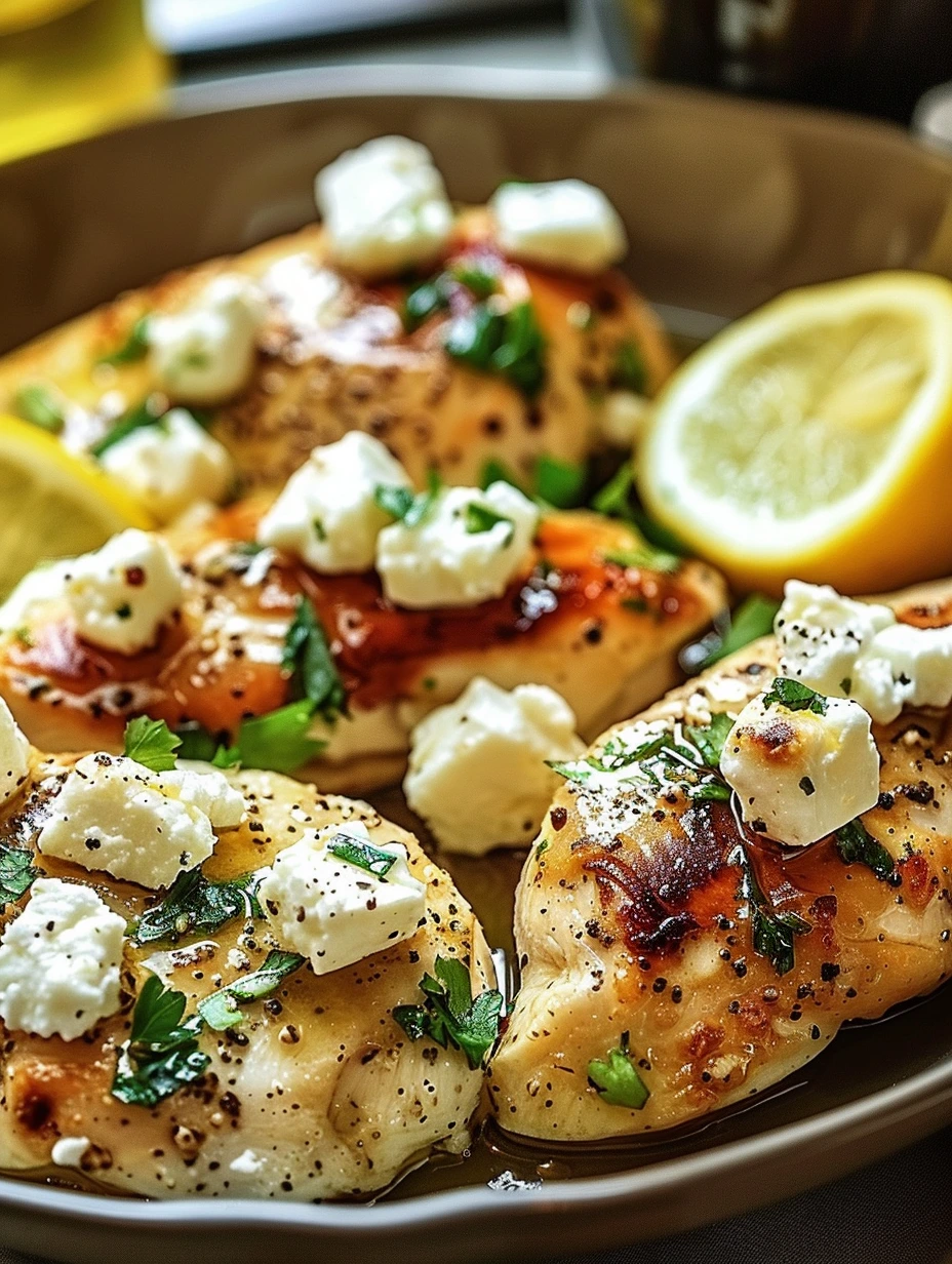 Poulet Grec au Citron et Feta