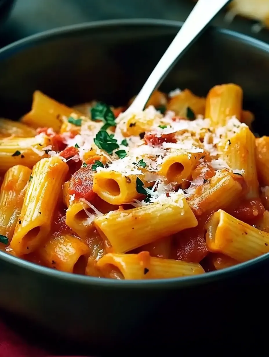 Une assiette de macaroni avec des herbes et des fromages.