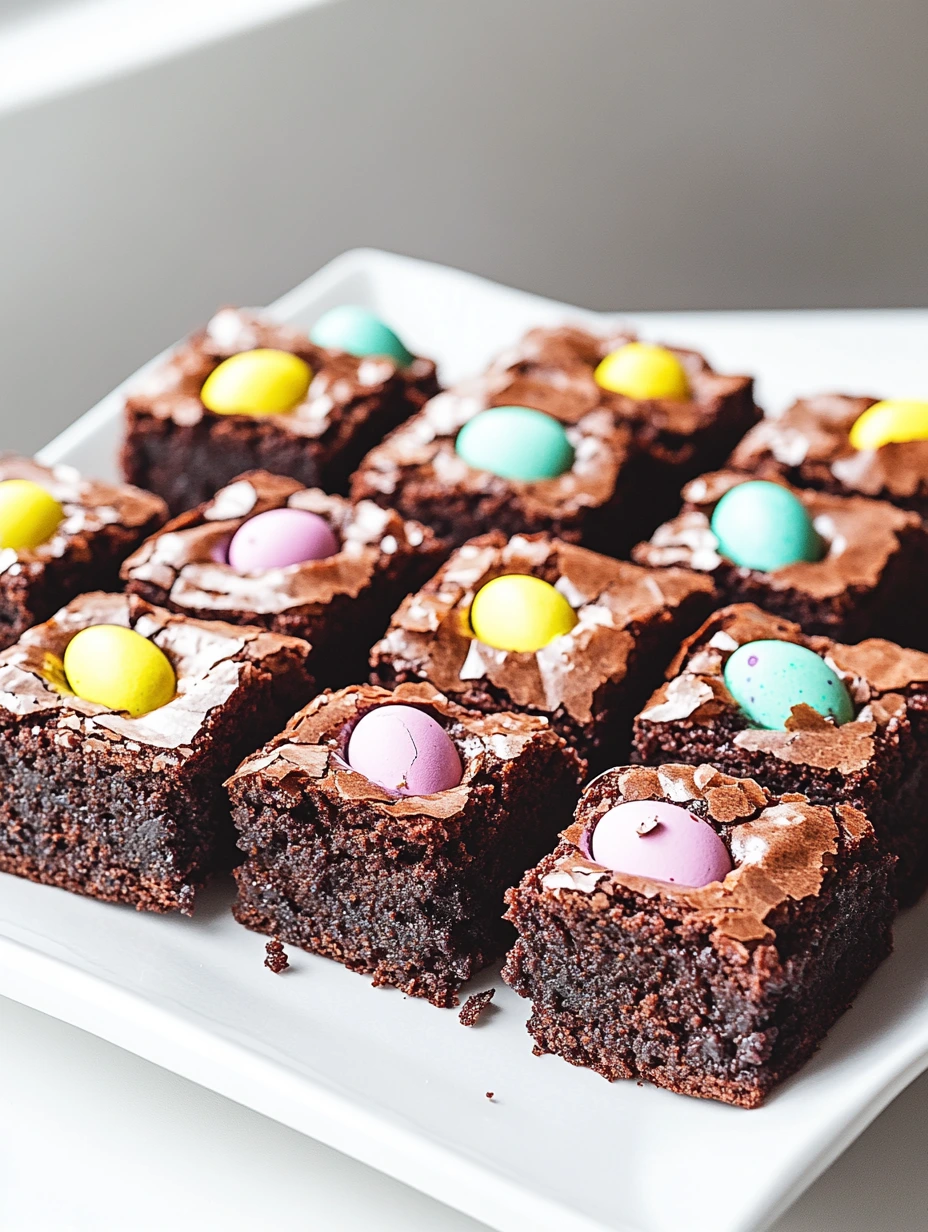 Pâques Brownies aux oeufs