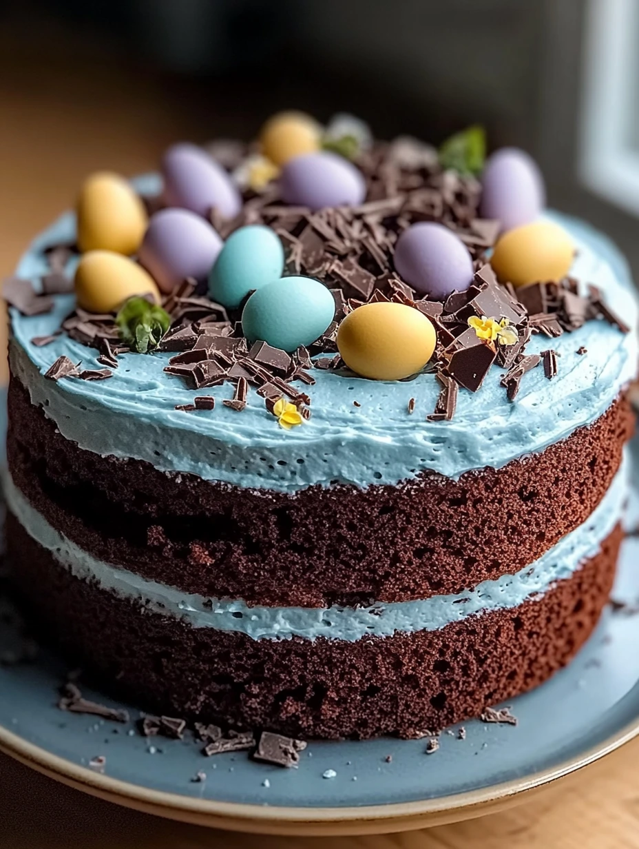 Robin's Egg Chocolate Cake pâques