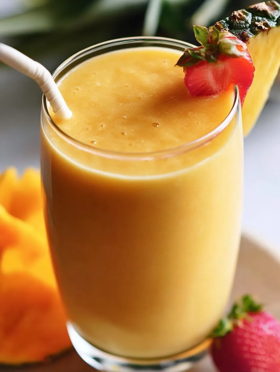 Un verre rempli de jus de fruit.