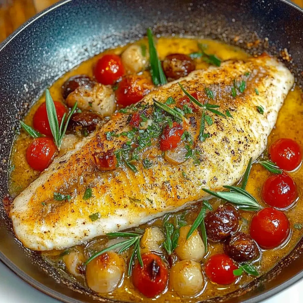 Un poisson doré dans un bol rempli de tomates et d’oignons.