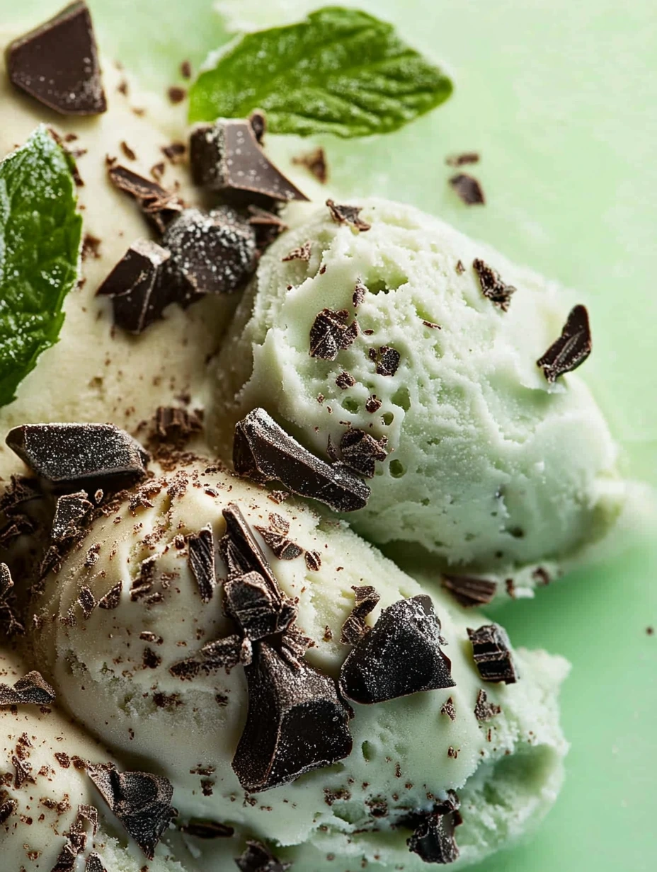 Glace Menthe et Pépites de Chocolat, parfait pour se rafraichir